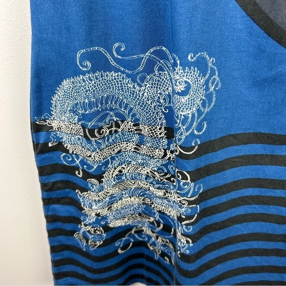 Desigual Boho Artsy Cotton Blend Sleeveless Blue Shift Dress Small - Picture 8 of 11